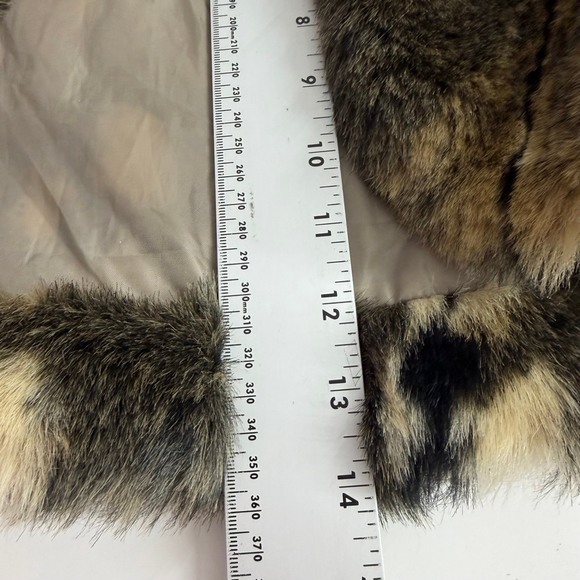 De’rotchild Faux Fur Cropped Jacket Bolero Glam Y2K Quiet Luxury Cozy Chic M - Picture 7 of 12